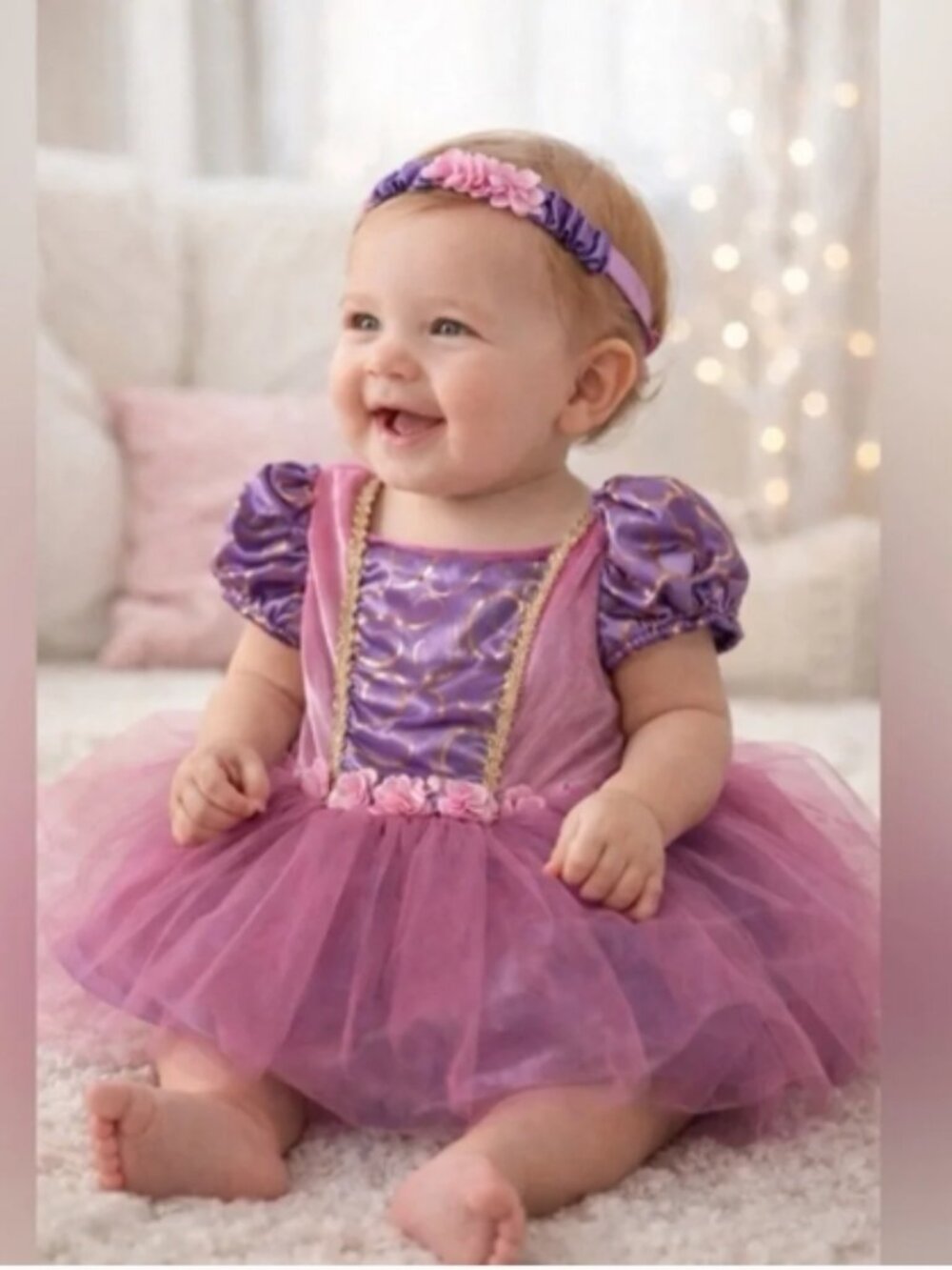 NWT WHAT A CHARACTER 3pc Infant Girl Fairytale Princess Costume